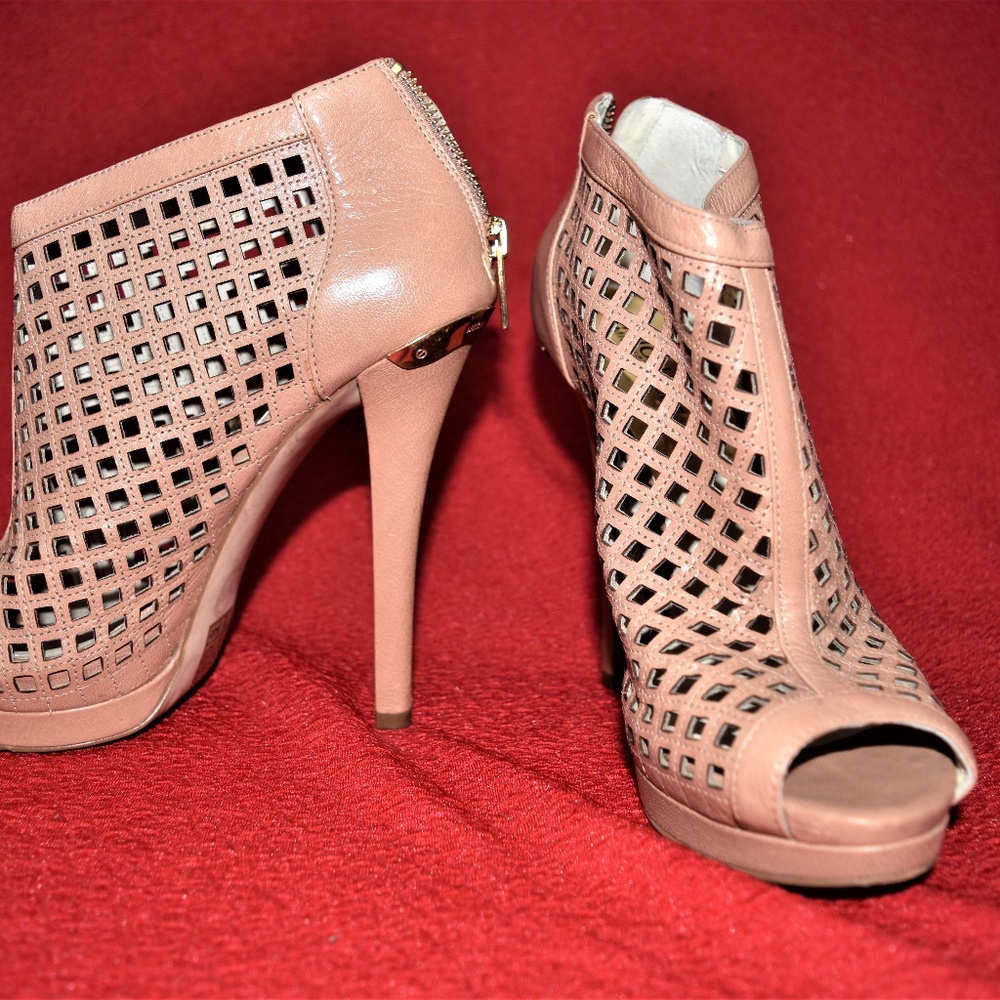 MICHAEL KORS | Open Toe Ankle Boots